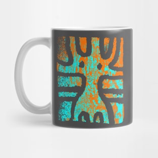 Minimal Alien Stamp VINTAGE Mug